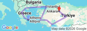 Tour route map