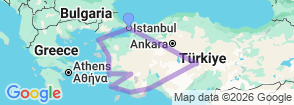 Tour route map
