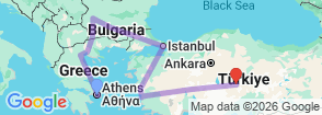 Tour route map