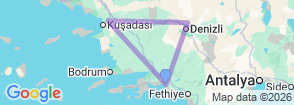 Tour route map