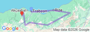 Tour route map