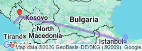 Tour route map