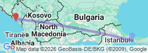 Tour route map