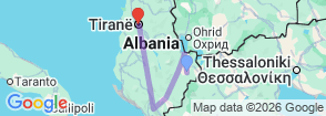 Tour route map