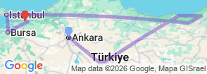 Tour route map