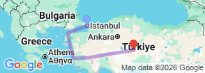 Tour route map