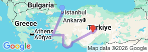 Tour route map