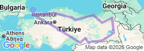 Tour route map
