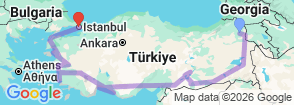 Tour route map