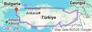 Tour route map