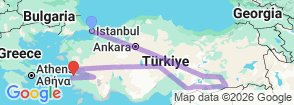 Tour route map