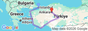 Tour route map