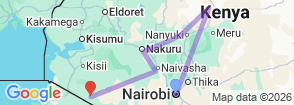 Tour route map