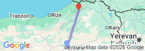 Tour route map
