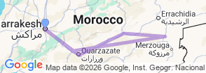 Tour route map
