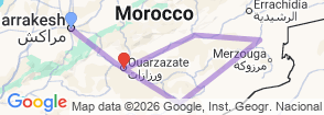 Tour route map