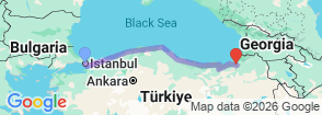 Tour route map