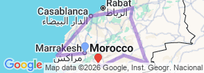 Tour route map
