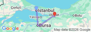Tour route map
