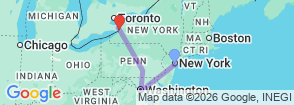 Tour route map