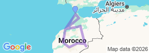 Tour route map