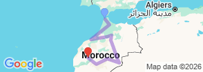 Tour route map