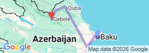 Tour route map