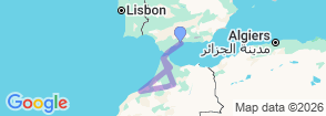Tour route map