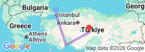 Tour route map