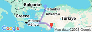Tour route map