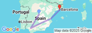 Tour route map