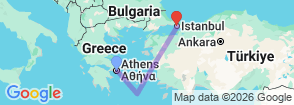Tour route map