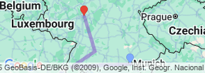 Tour route map