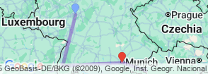 Tour route map