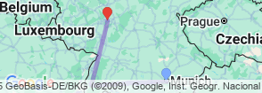 Tour route map