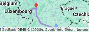 Tour route map