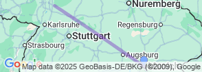 Tour route map