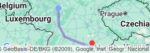 Tour route map