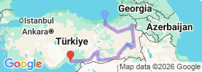 Tour route map