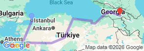 Tour route map