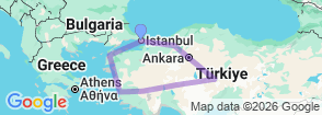 Tour route map