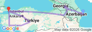 Tour route map
