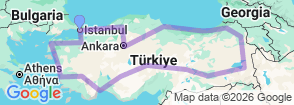 Tour route map