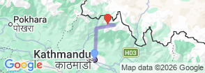Tour route map