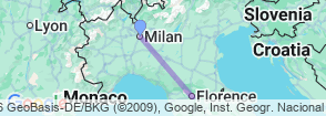 Tour route map
