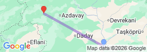 Tour route map
