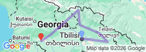 Tour route map
