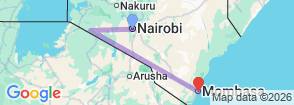 Tour route map