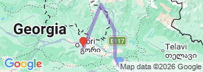 Tour route map