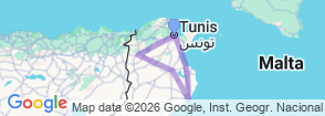 Tour route map